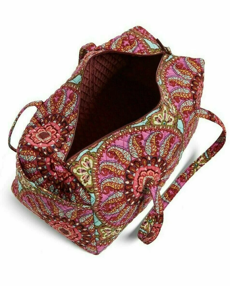 Vera Bradley Small Duffel Travel Bag Resort Medallion S Ships