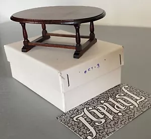 VTG MINIATURE WOOD COFFEE TABLE DOLLHOUSE FURNITURE DOLL FANTASTIC MERCHANDISE - Picture 1 of 5