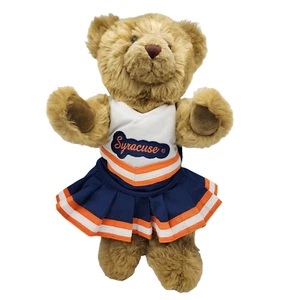 Syracuse University Cheerleader Bear Theodore Jointed Bear MCM Posable Orangemen - Bild 1 von 13