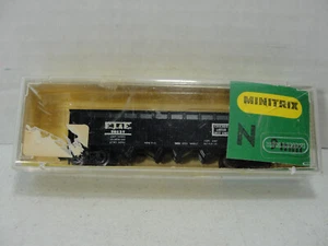 N Scale Minitrix 3278 Black Hopper Freight Car Original Box - Picture 1 of 5