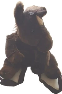 Plüsch Pferd Kinder Rucksack braun Chosun verstellbare Träger Vintage 🎒 - Bild 1 von 14