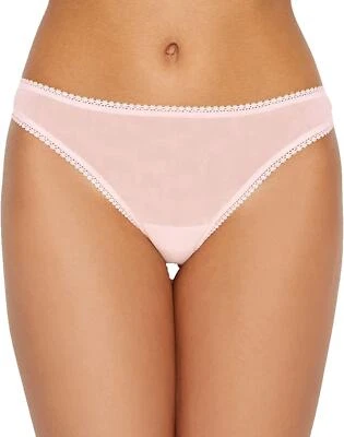 OnGossamer 290447 Mujer Malla Tiza Baja Tanga Panty Ropa Interior, Tiza Malva, M/L Foto 1 de 2