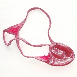 K403 G para hombre contrabandistas de uva bolsa de cuerda laminada metálica rosa brillante - Imagen 1 de 14