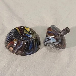 ANDY DAVIS, Glaskunst Kreisel & Sockel, Megans Run (?), #338A - Bild 1 von 9