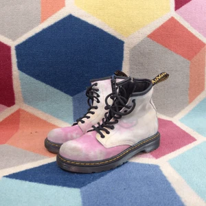 Dr. Martens GIrls Tie Dye Suede Boots Size 2 - Picture 1 of 7