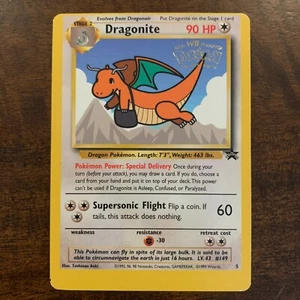 ERROR Pokemon DRAGONITE - Black Star Promo - 5 - Misprint Miscut - Picture 1 of 6