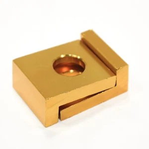GOLD 15mm Alloy Chain Adjuster Block Tensioner PIT PRO Quad Trail Dirt Bike ATV - Picture 1 of 3
