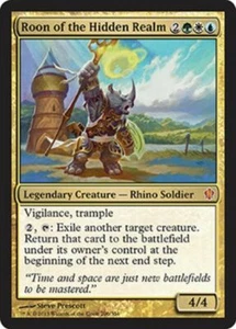 ROON OF THE HIDDEN REALM NM Commander 2013 MTG Gold - Rhino Mythic - Picture 1 of 1