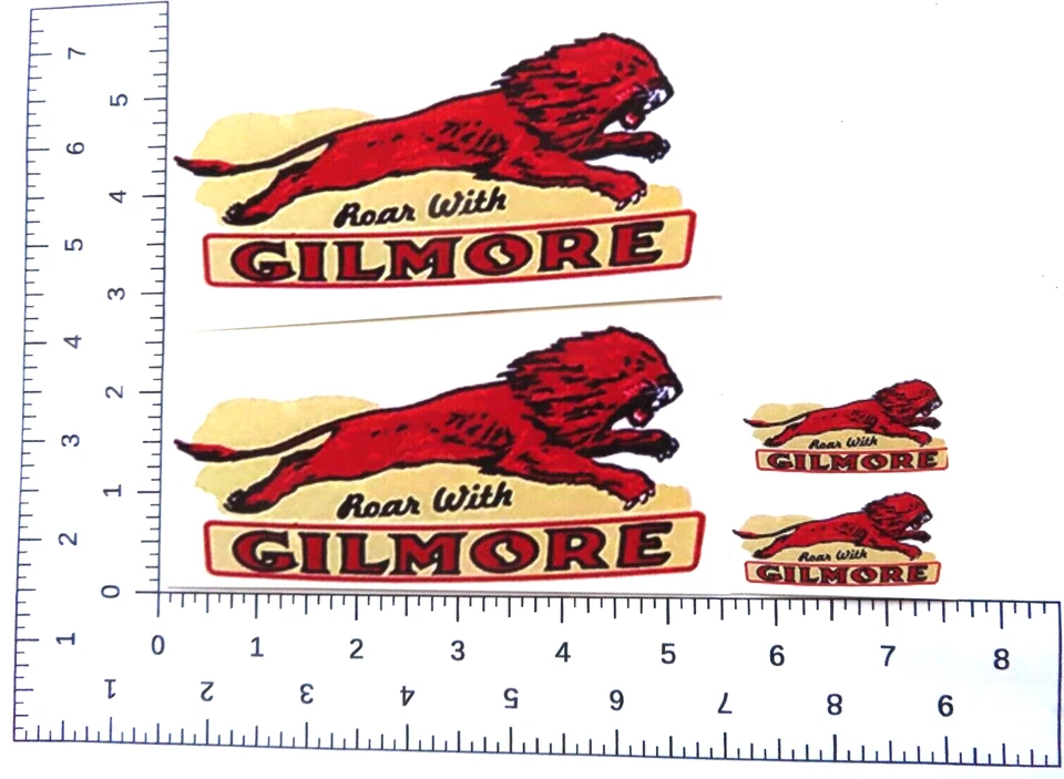 Juego de calcomanías de tobogán de agua de gas Gilmore para camión Smith Miller con seguimiento Foto 1 de 1