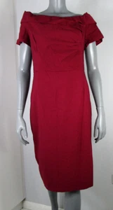 Belle Poque: Red Stretch Pencil Dress Special Occasion-Size L - Picture 1 of 6
