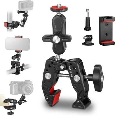 Super Clamp Mount 360° Ballhead Magic Arm for Canon Nikon DSLR GoPro Action Came - Bild 1 von 4