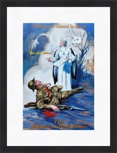 National Lampoon Poster American Blue Cross neu gerahmt - Bild 1 von 2
