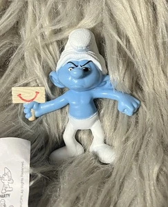 2015 McDonald's Smurfs Grumpy Smurf 3-D Movie Happy Meal Promotional - Picture 1 of 6