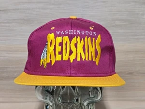 Vintage 90s Universal Industries Washington Redskins Snapback Cap Hat Brand New - Picture 1 of 6