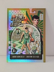2025-26 Topps Hugo Gonzalez Limited Stock Legends Inserto Rookie RC - Foto 1 di 2
