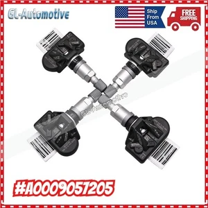 Set of 4 A0009057205 TPMS Sensor Tire For Mercedes GLE350 GLE450 G550 GLE63 AMG - Picture 1 of 15