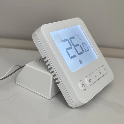 LCD Thermostat für energieeffizient für Innentemperatur und Luftfeuchtigkeit - Bild 1 von 4
