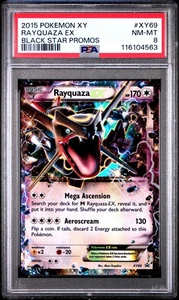 2015 POKEMON BLACK STAR PROMO RAYQUAZA #XY69 PSA 8 NM #116104563 - Picture 1 of 2