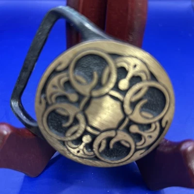 Hebilla de cinturón vintage Tech Ether Guild "Baldric" 1975 latón macizo Foto 1 de 3