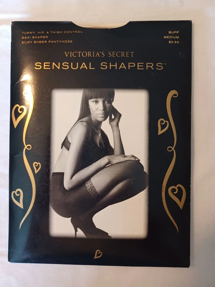 Victoria's Secret Sensual Shapers Pantyhose Hip Tummy Thigh Control Buff Large
