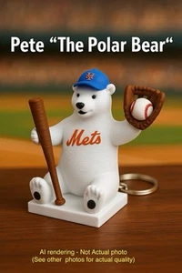 Pete Alonso "The Polar Bear" Mets Keychain – LTD Edition MADE IN USA - Picture 1 of 7