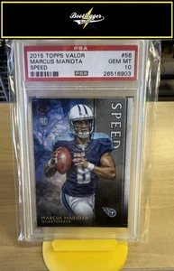 Topps Valor #56 2015 Marcus Mariota Speed PSA 10 - Imagen 1 de 2