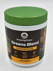 AMAZING GRASS Chocolate Green Superfood Powder, 8.5 OZ 02/26 - Picture 1 of 3