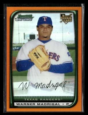 2008 Bowman Draft Picks Warner Madrigal Chrome Orange Refractor /25 UX794 - Image 1 of 2