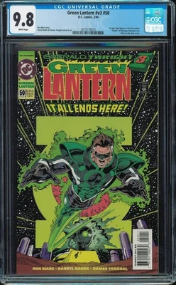 Green Lantern #50 CGC 9.8 White 1994 Kyle Rayner v3 Emerald Twilight Marz - Image 1 of 2