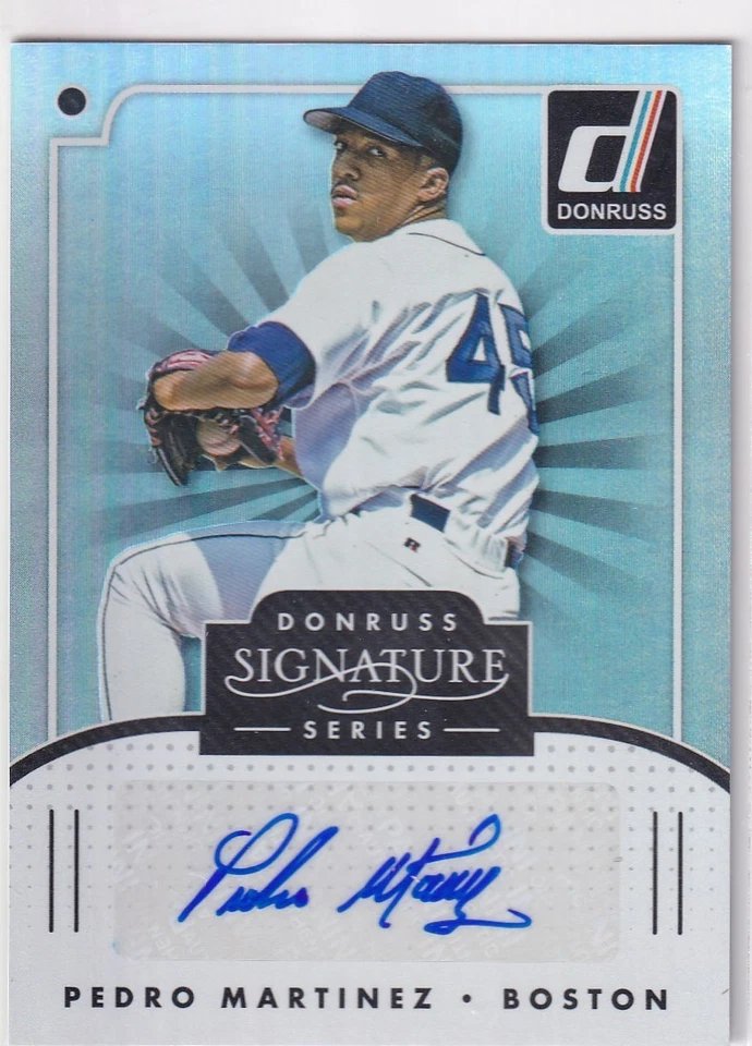 PEDRO MARTINEZ RED SOX AUTO 2016 16 PANINI DONRUSS SERIE FIRMA AUTÓGRAFO Foto 1 de 1