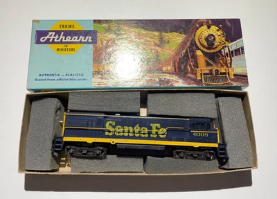 Athearn HO Scale ATSF Santa Fe #6308 U30B Powered Locomotive Runs Well With Box - Image 1 of 4