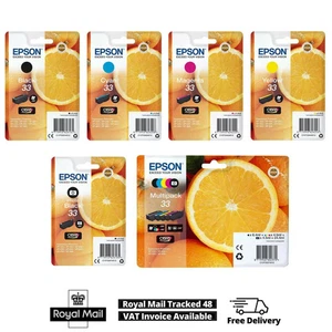 Epson 33 CMYK / Multipack Tintenpatrone für Epson XP-530 Serie Drucker Posten - Bild 1 von 7