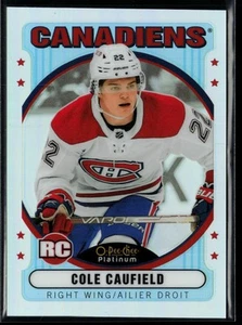 2021-22 O-Pee-Chee Platinum Retro Rainbow #R-67 Cole Caufield RC - Picture 1 of 2