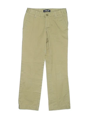 Lands' End Girls Brown Khakis 8 Slim - Image 1 of 2