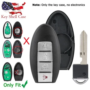 For Nissan Altima Maxima Murano Remote Key Fob Shell Case Pad 4Btn KR55WK48903 - Picture 1 of 9