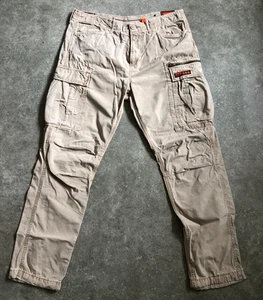 SUPERDRY Cargo Trousers 34/30 Beige - Picture 1 of 7