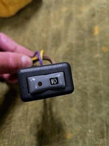 TESTED 1993-2002 Pontiac Firebird Trans Am Fog Lamp Light Switch **00-02 EBONY** - Picture 1 of 7