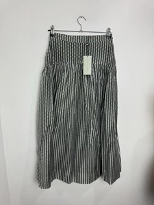 Me+Em Khaki Spot Print Midi Skirt UK 8 New With Tags - Picture 1 of 9
