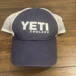 Yeti Coolers Sombrero de Camionero Ajustable a Presión Azul Marino Coors Cerveza Cosido en el Lado - Imagen 1 de 3