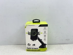 Bracketron - PwrUp Qi Automatic Dash / Window Mount for Most Cell Phones -Black- - Picture 1 of 3