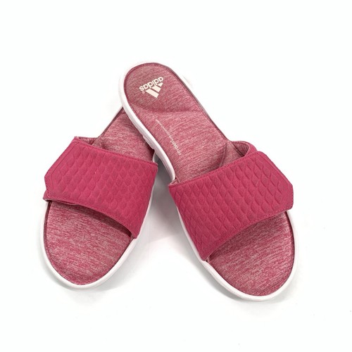 Adidas Anyanda Flex CF Ultra Slip On Logo Slides 9 Donna Rosa Bianco Comfort