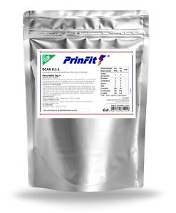 1 kg - BCAA 8:1:1 - Aminoacidi Ramificati Polvere Ultra Pura - Powder - PrinFit