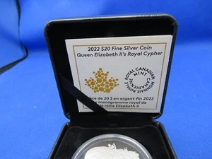 2022 $20 REGINA ELISABETTA II'S ROYAL CYPER MONETA ARGENTO FINE PEZZO SUO - Foto 1 di 3