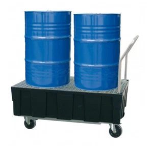 Cemo PE Wanne fahrbar mit DIBT Zulassung und verzinktem Gitterrost - Bild 1 von 1