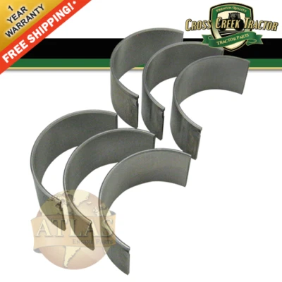 B3047SA020 Rod Bearing Set 3 Cyl .020 for Ford 2000, 3000, 4000, 2600, 3600+ - Image 1 of 4