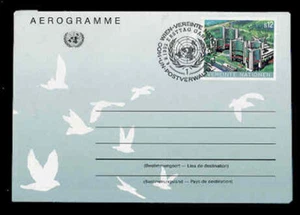 HOJA DE CARTAS DE AIRE VIENNA UC5 12s U.N. FDC - SIN CACHÉ - Imagen 1 de 1