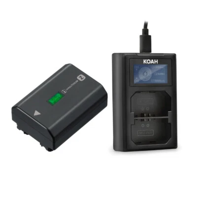 Sony Z-Series NP-FZ100 7.2 V Rechargeable Battery for a9 and a7rIII with Charger