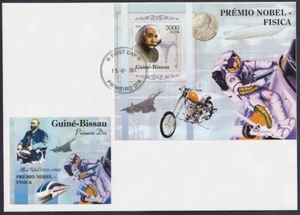 GUINEA-BISSAU  # GUB002  FDC S/S of 1 STAMP - NOBEL LAUREATE ALBERT EINSTEIN - Picture 1 of 1