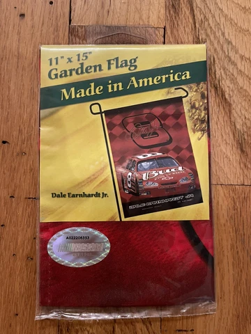 Vintage Dale Earnhardt Jr Budweiser Bud #8 NASCAR Banner Flag 11” X 15” NEW Cover