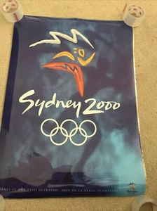 "Póster laminado oficial de los Juegos Olímpicos de Sydney 2000 33x24""" - Imagen 1 de 3